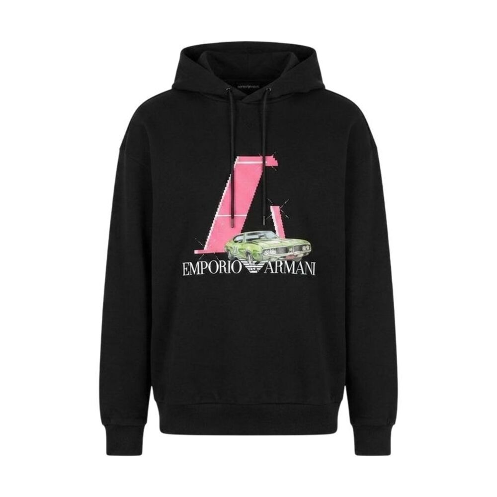 Emporio Armani EA7 Mens Car Hoodie / Black